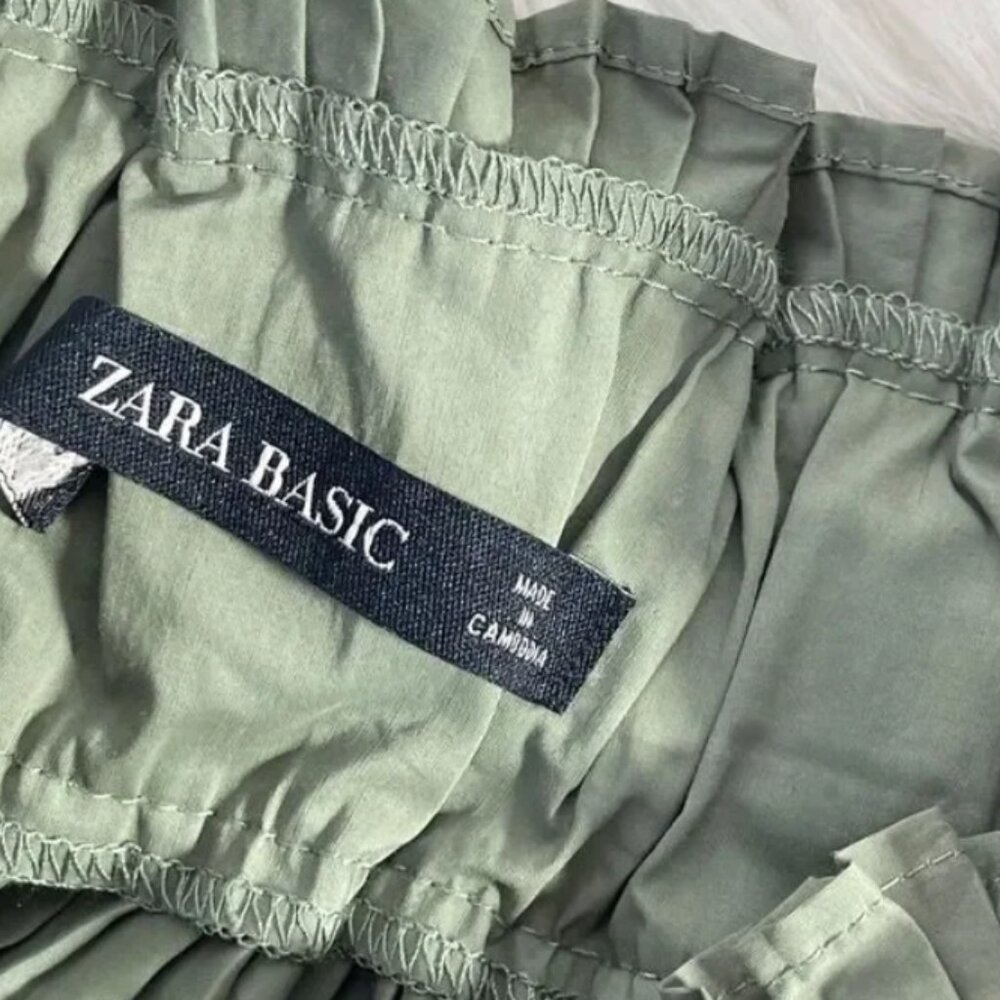 Zara Olive Green Skirt - Picture 5 of 6